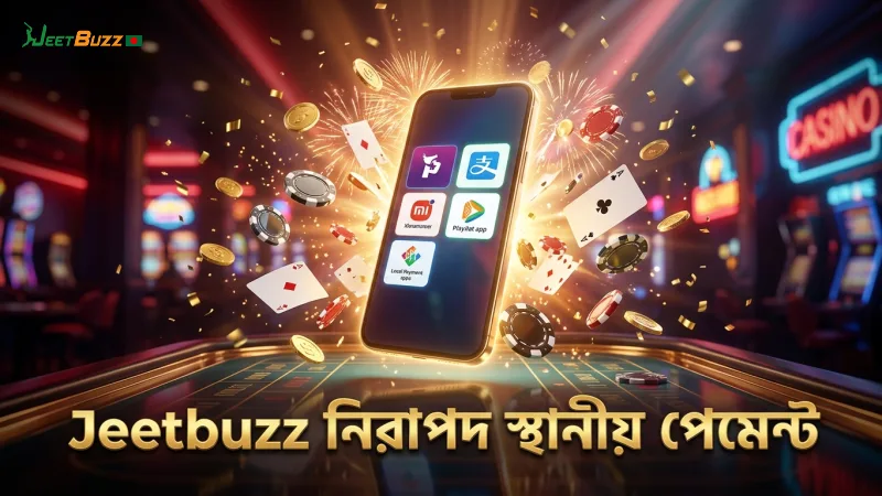 নিরাপদ স্থানীয় পেমেন্ট ব্যবহারে Jeetbuzz নিশ্চিত করে অর্থ সুরক্ষা।