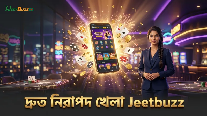 দ্রুত খেলার সুবিধা ও নিরাপত্তা Jeetbuzz প্ল্যাটফর্মে নিশ্চিত।